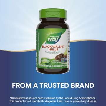 Nature's Way Black Walnut Hulls - 900 mg Digestive Support