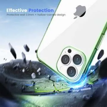 Mkeke iPhone 13 Pro Case with Anti-Yellow Protection