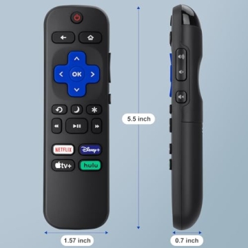 Roku TV Remote Replacement - Pack of 2 Compatible Remotes