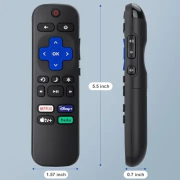 Roku TV Remote Replacement - Pack of 2 Compatible Remotes