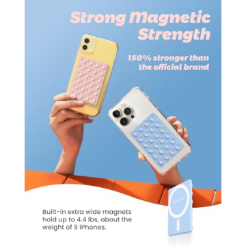 Magnetic Phone Grippy Holder for iPhone 12-15