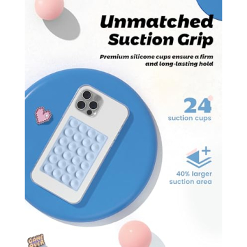 Magnetic Phone Grippy Holder for iPhone 12-15