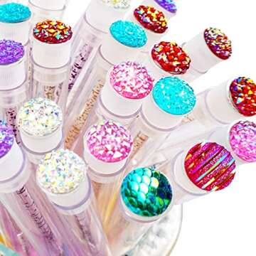 i-Laesh 20 Pcs Lash Brush Eyelash Brushes for Eyelash Extensions Spoolies Cleaning Mascara Wands Tub...