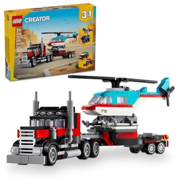 LEGO Creator 3 in 1 Flatbed Truck for Kids 7+