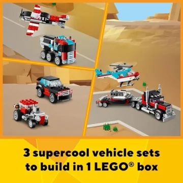 LEGO Creator 3 in 1 Flatbed Truck for Kids 7+