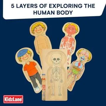 Kidzlane Boy Wooden Anatomy Puzzle for Kids - 29 Pieces