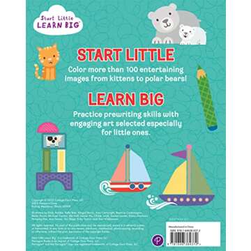 My First BIG Toddler Coloring Book with 128 Perforated Pages of Fun Coloring Scenes Including Animal...