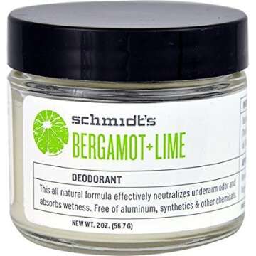 Schmidt's Deodorant Natural Deodorant Bergamot plus Lime -- 2 oz