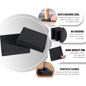 MyLifeUNIT EVA Shock Absorbing Washer Pads for Quiet Appliances