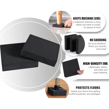 MyLifeUNIT EVA Shock Absorbing Washer Pads for Quiet Appliances