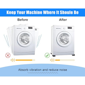 MyLifeUNIT EVA Shock Absorbing Washer Pads for Quiet Appliances