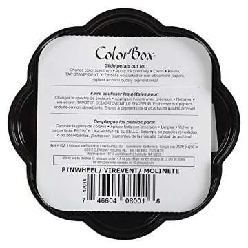 CLEARSNAP ColorBox Pigment Petal Point Option Inkpad 8-Color, Pinwheel (080000-08001)