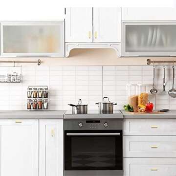 Elegant Stainless Steel Gold Cabinet Pulls - 2 Pack