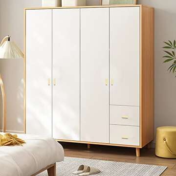 Elegant Stainless Steel Gold Cabinet Pulls - 2 Pack