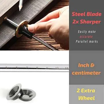 Mr. Pen Wheel Marking Gauge with Adjustable Features