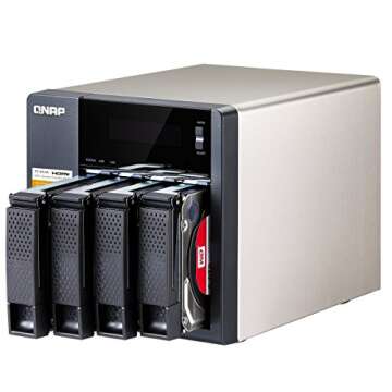 QNAP TS-453A 4-Bay Professional-Grade Network Attached Storage, Supports 4K Playback (TS-453A-4G-US)