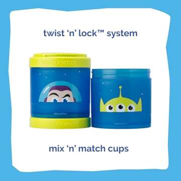 Disney Pixar Stackable Snack Containers for Kids | Whiskware