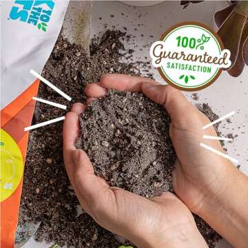 Back to the Roots 100% Organic Succulent & Cacti Mix (Value 12 Quart) | Made in The USA