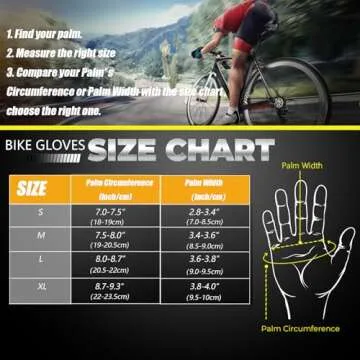 BIKINGMOREOK Cycling Gloves Bike Gloves for Men Women,Breathable Bicycle Gloves,5MM Gel Pads Mountain Bike Gloves,Non-Slip DH Road MTB Biking Gloves for Cycling,Workout Sports-Blue-M