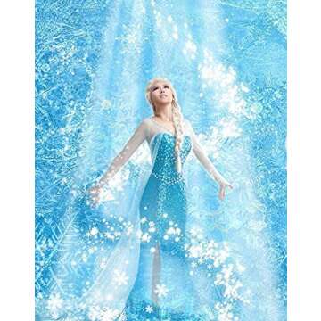 Lovely Mermaid Princess Dress for Women Costume Halloween Cosplay Halloween Chiristmas (3XL, Blue)