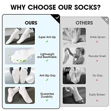 AGUTIUN Grip Socks for Women - Non Slip Athletic Socks