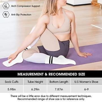 AGUTIUN Grip Socks for Women - Non Slip Athletic Socks