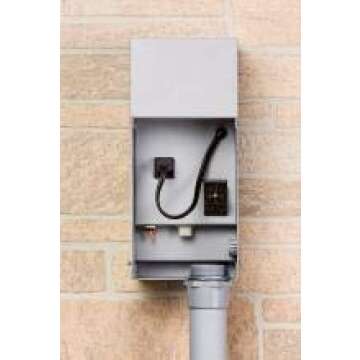 FX Luminaire EX-150-M Watt Stainless Steel Transformer for Low Voltage Landscape Lighting, Grey Matte Finish, 15 Volt Power Terminal, Manual On/Off, for Low Voltage Landscape Lighting Systems