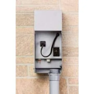 FX Luminaire EX-150-M Watt Stainless Steel Transformer for Low Voltage Landscape Lighting, Grey Matte Finish, 15 Volt Power Terminal, Manual On/Off, for Low Voltage Landscape Lighting Systems