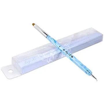 IvyL 2-Way Kolinsky Brush & Dotting Tool for Manicure