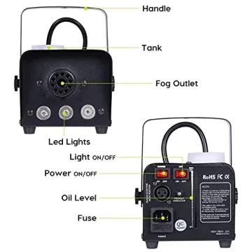 Fog Machine JDR 500W with LED & Remote Control