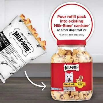 Milk-Bone MaroSnacks Dog Treats, 38 Ounce Refill Packs
