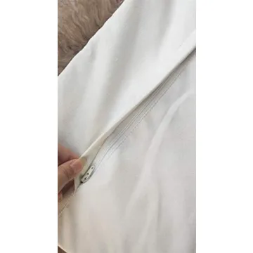 Luxurious Mongolian Lamb Fur Pillow Cover in Khaki