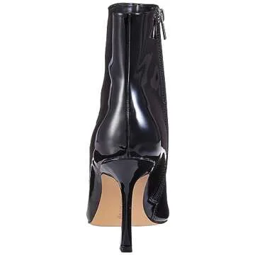 The Drop Women's Gail Heeled Ankle Boot in Black Patent