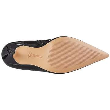 The Drop Women's Gail Heeled Ankle Boot in Black Patent