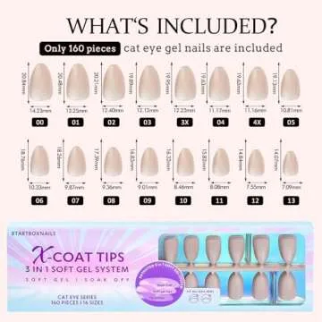 BTArtboxnails Cat Eye XCOATTIPS Soft Gel Nail Tips