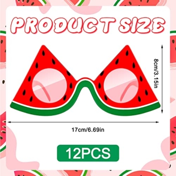 Xuhal Watermelon Party Sunglasses 12 Pcs Fun Accessories