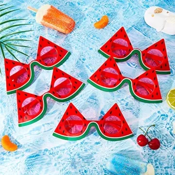 Xuhal Watermelon Party Sunglasses 12 Pcs Fun Accessories