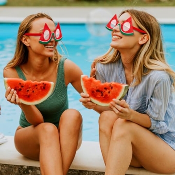 Xuhal Watermelon Party Sunglasses 12 Pcs Fun Accessories