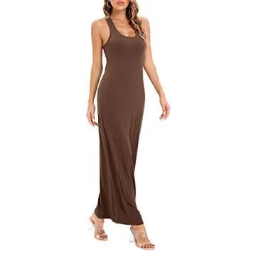 Roselux Women Sleeveless Maxi Sundress for Summer Style