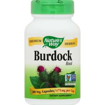 Nature's Way Burdock Root, Traditional Joint Support*, 100 Vegan Capsules (Packaging May Vary)
