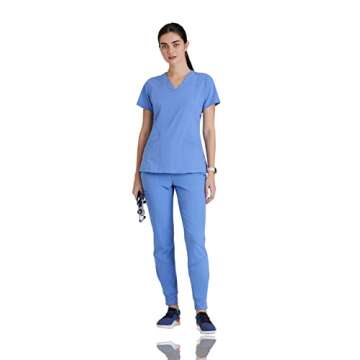 BARCO One 5106 Ciel Blue Scrub Top - Comfort & Style for Professionals
