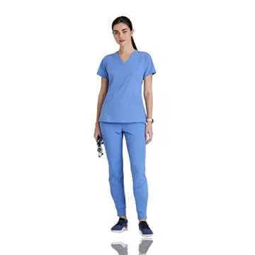 BARCO One 5106 Ciel Blue Scrub Top - Comfort & Style for Professionals