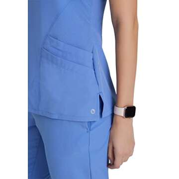 BARCO One 5106 Ciel Blue Scrub Top - Comfort & Style for Professionals