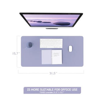 Stylish Non-Slip Leather Desk Mat for Home or Office