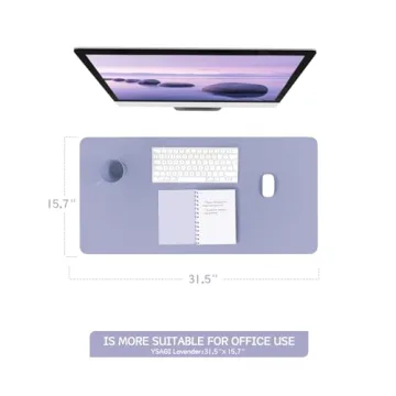 Stylish Non-Slip Leather Desk Mat for Home or Office