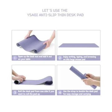 Stylish Non-Slip Leather Desk Mat for Home or Office