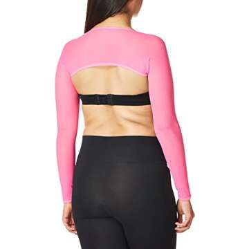 BodyZone Women's Mesh Shrug - Neon Pink Adjustable Fit