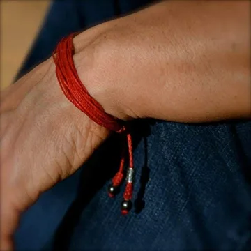 Handmade Adjustable Red String Bracelet - Rumi Sumaq
