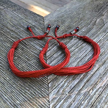Handmade Adjustable Red String Bracelet - Rumi Sumaq