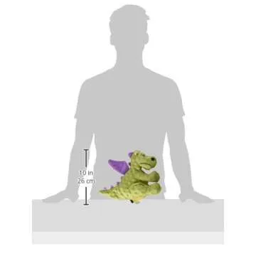 goDog Bubble Plush Dragons Squeaky Dog Toy, Chew Guard Technology - Lime, Large